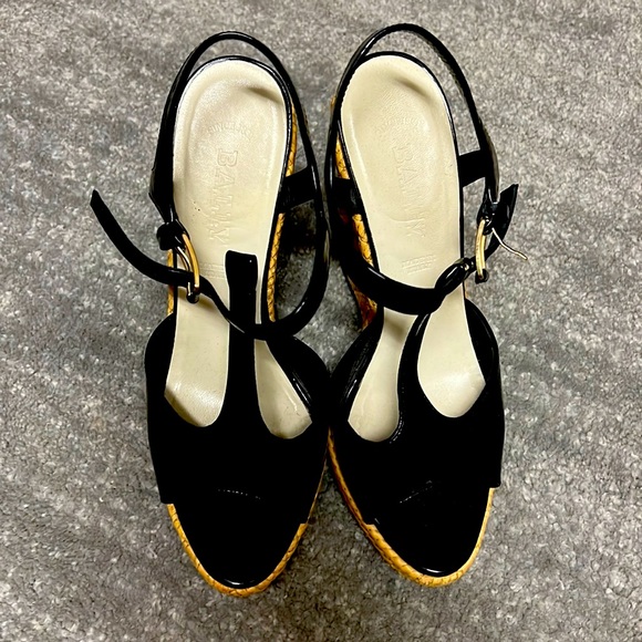Bally Shoes - Bally patten leather wedges